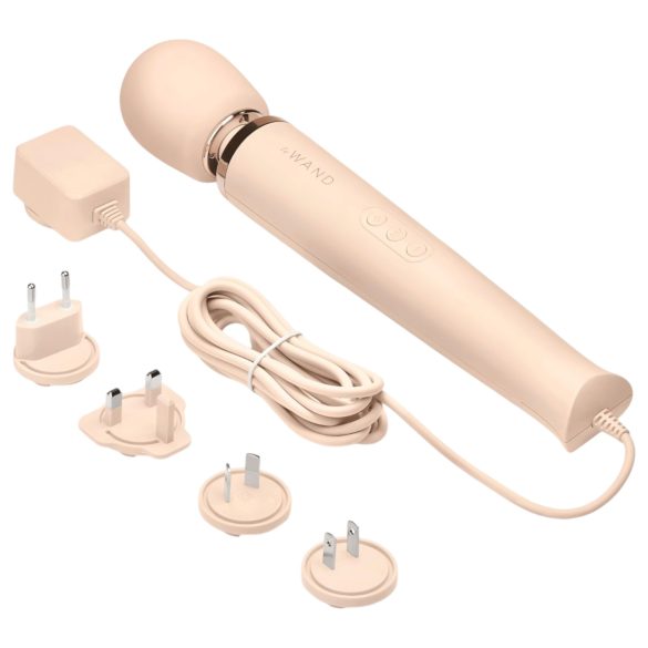 le Wand - oplaadbare massagestav vibrator - luxe - beige