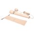 le Wand - exclusieve, op netstroom werkende massager vibrator (beige)