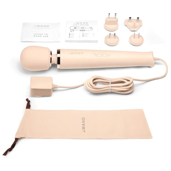 le Wand - oplaadbare massagestav vibrator - luxe - beige