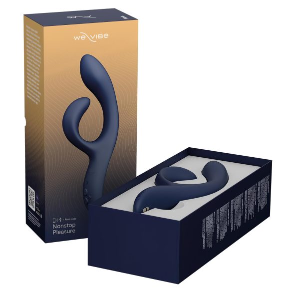 We-Vibe Nova 2 - rabbit vibrator - oplaadbaar - app-bediening - blauw