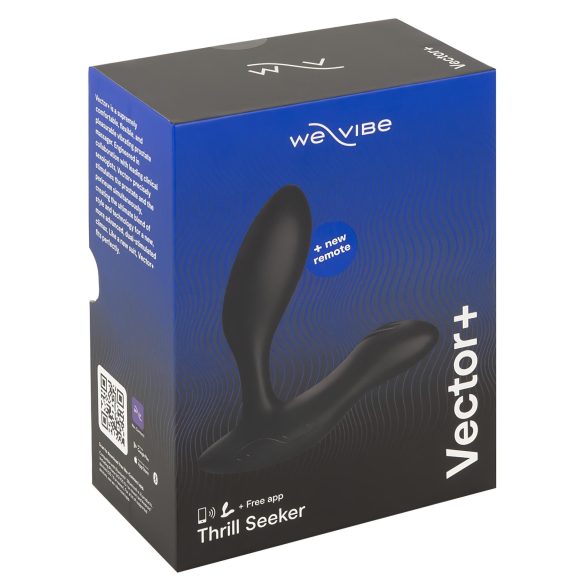 We-Vibe Vector+ - anale vibrator - oplaadbaar - app-bestuurbaar - zwart