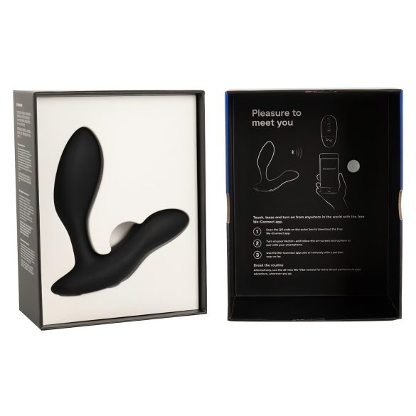 We-Vibe Vector+ - anale vibrator - oplaadbaar - app-bestuurbaar - zwart