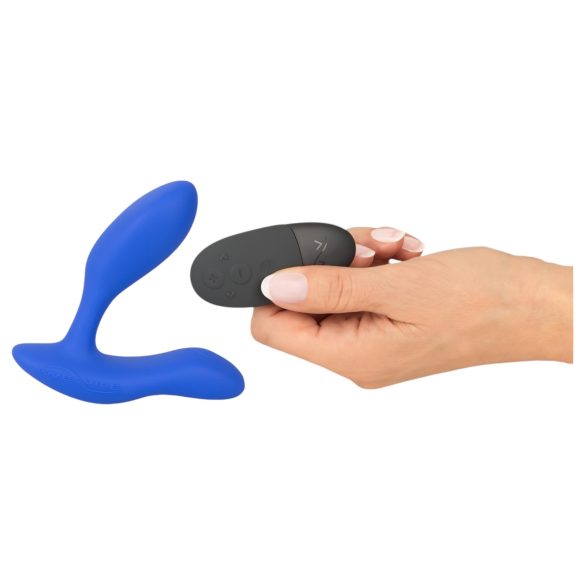 We-Vibe Vector+ - anaal vibrator - oplaadbaar, app-gestuurd - blauw