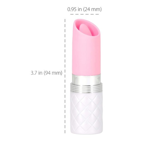 Pillow Talk Lusty - oplaadbare, lipjes staafvibrator (roze)