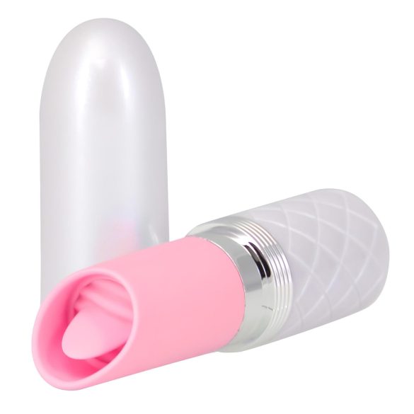 Pillow Talk Lusty - oplaadbare, lipjes staafvibrator (roze)