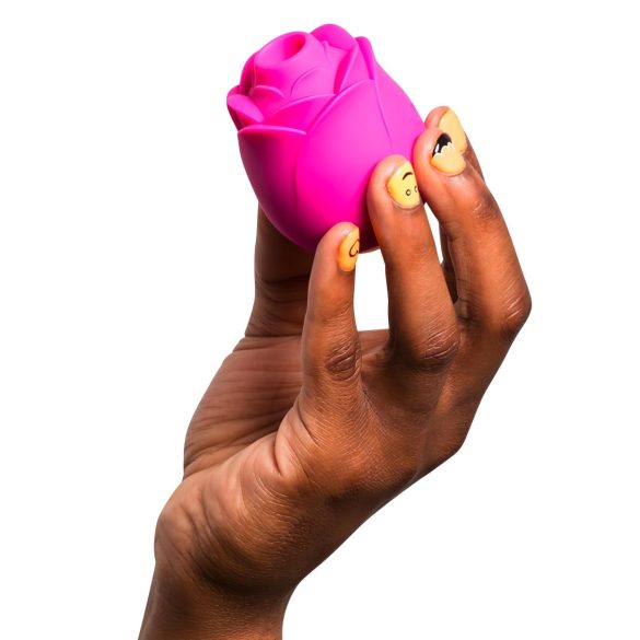 ROMP Rose - luchtdruk vibrator - clitorisstimulatie - siliconen - roze