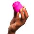 ROMP Rose - luchtdruk vibrator - clitorisstimulatie - siliconen - roze