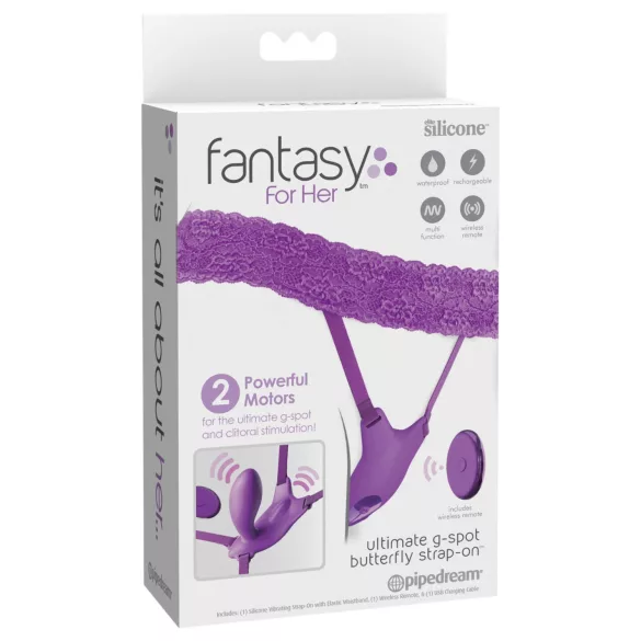Pipedream Fantasy For Her - draagbare vibrator met ingebouwde G‑spot (paars)