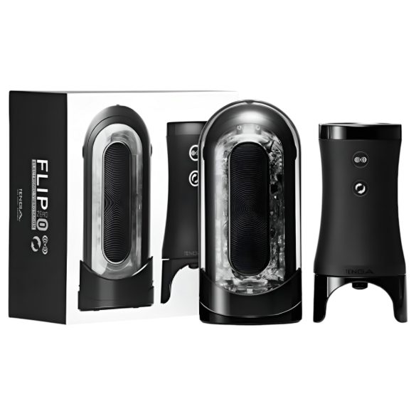 TENGA Flip 0 Electronic - automatische masturbator - zwart