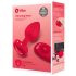 b-vibe heart - oplaadbare, draadloze anale vibrator (rood)