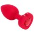 b-vibe heart - oplaadbare, draadloze anale vibrator (rood)