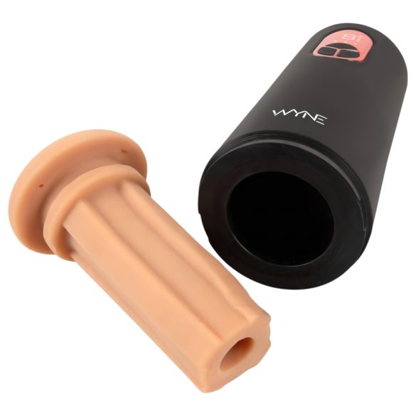 WYNE 07 - oplaadbare vibrator-zuil (zwart)