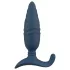 ANOS - anale vibrator met afstandsbediening - stotend - siliconen - blauw