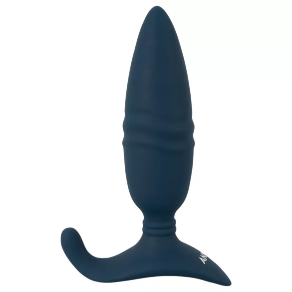 ANOS - anale vibrator met afstandsbediening - stotend - siliconen - blauw