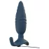 ANOS - anale vibrator met afstandsbediening - stotend - siliconen - blauw
