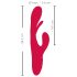 Smile - Clitorale en tongvormige vibrator (rood)