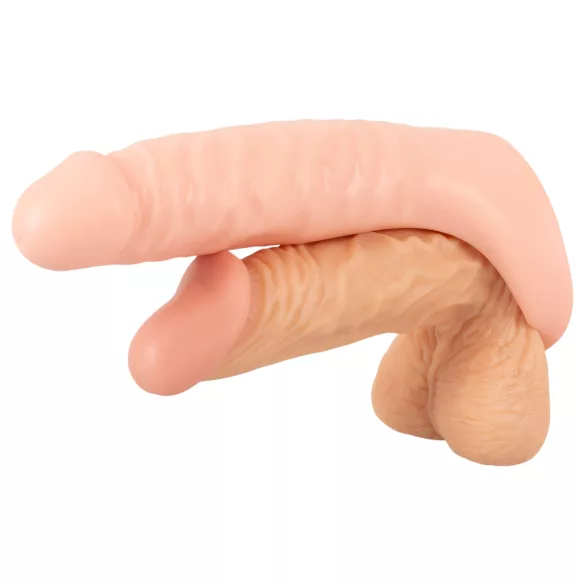 Realistixxx Double Fucker - opzetbare anale vibrator (natuurkleur)