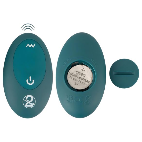 Couples Choice - vibrator voor koppels - 3-in-1 multifunctioneel - turquoise