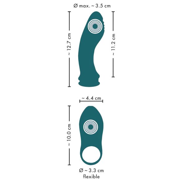 Couples Choice - vibrator voor koppels - 3-in-1 multifunctioneel - turquoise