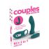 Couples Choice - vibrator voor koppels - 3-in-1 multifunctioneel - turquoise