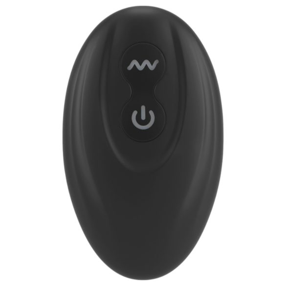 Rebel - prostaat vibrator met penis- en balring - siliconen - zwart