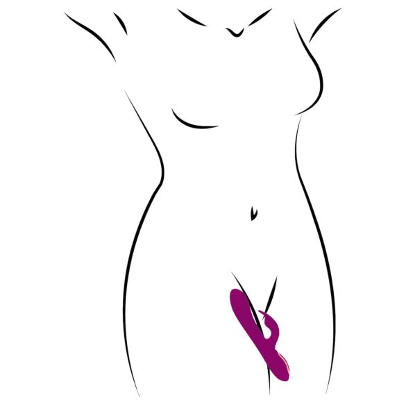 Javida - 3-in-1 vibrator met kralletjes en rotatie - paars