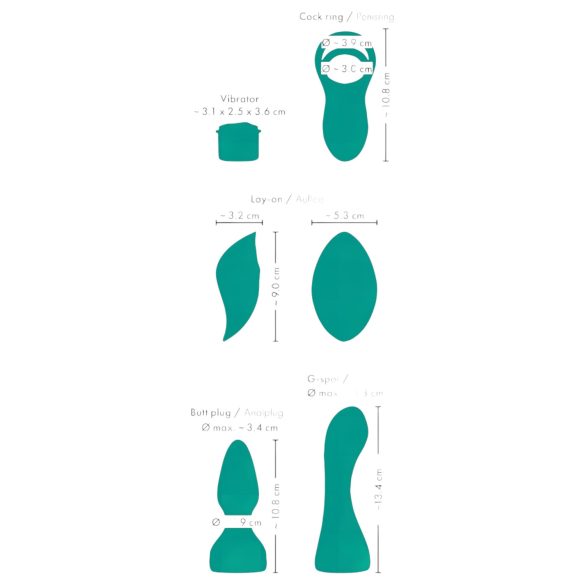 Couples Choice - Vibrator voor koppels met afstandsbediening - 4-in-1