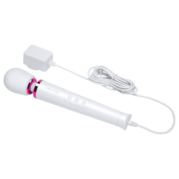 Le Wand Petite Plug-In - wand vibrator - oplaadbaar - wit