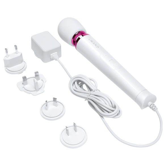 Le Wand Petite Plug-In - wand vibrator - oplaadbaar - wit