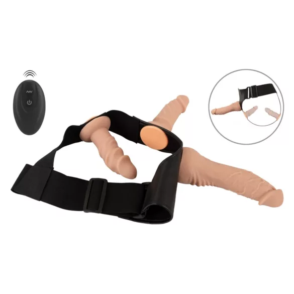 You2Toys - strap-on dildo set - huidkleurig