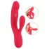 Smile Thumping Rabbit - vibrator met 3 motoren - oplaadbaar - rood