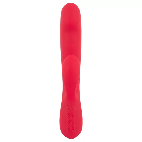 Smile Thumping Rabbit - vibrator met 3 motoren - oplaadbaar - rood