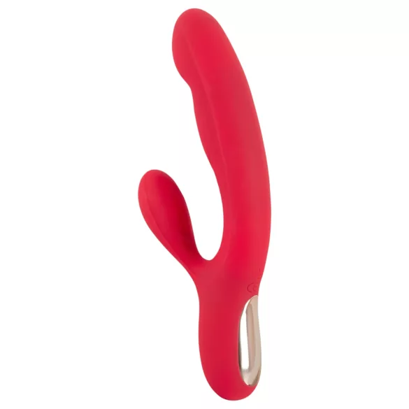 Smile Thumping Rabbit - vibrator met 3 motoren - oplaadbaar - rood