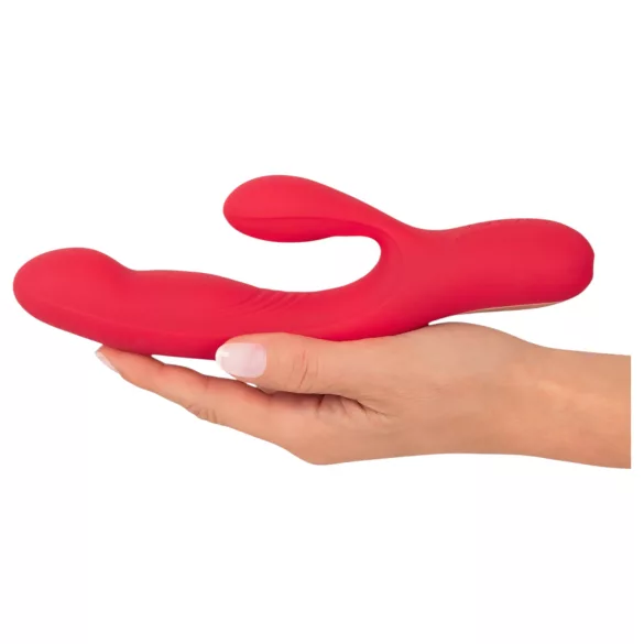 Smile Thumping Rabbit - vibrator met 3 motoren - oplaadbaar - rood