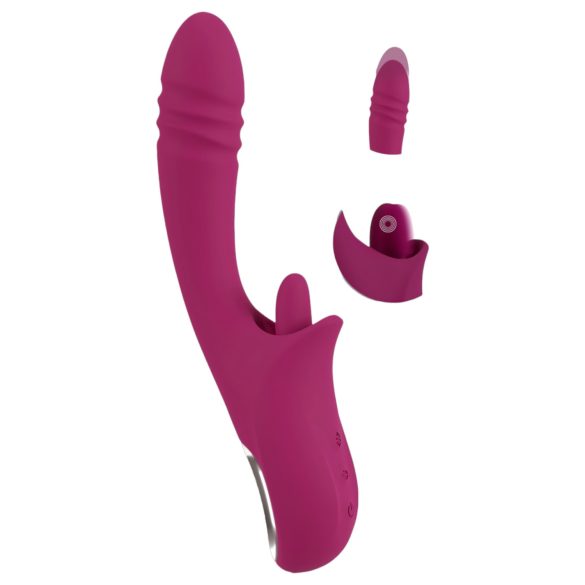 Javida lik-tong & stuwende vibrator (paars)