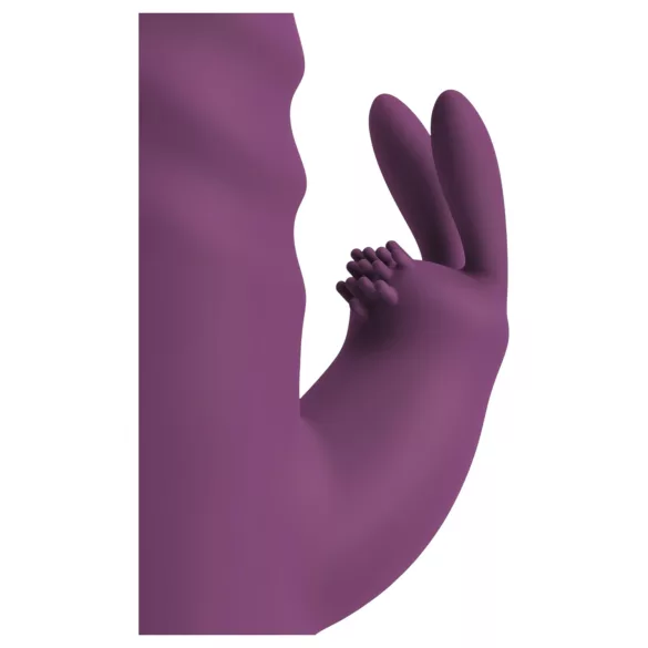 Javida - vibrator met stootfunctie en clitorisstimulator - siliconen - paars