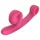 Snail Vibe Curve - duo vibrator voor clitoris en vagina - silicone - roze