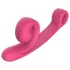 Snail Vibe Curve - duo vibrator voor clitoris en vagina - silicone - roze