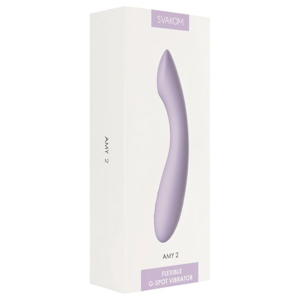 Svakom Amy 2 - G-spot vibrator - oplaadbaar waterdicht - paars