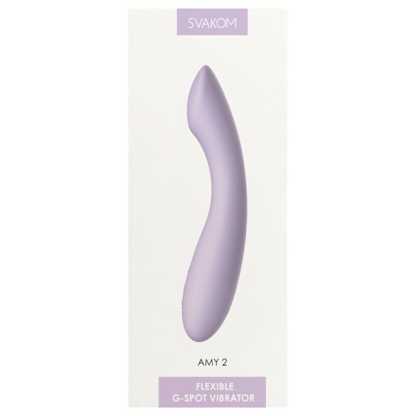 Svakom Amy 2 - G-spot vibrator - oplaadbaar waterdicht - paars
