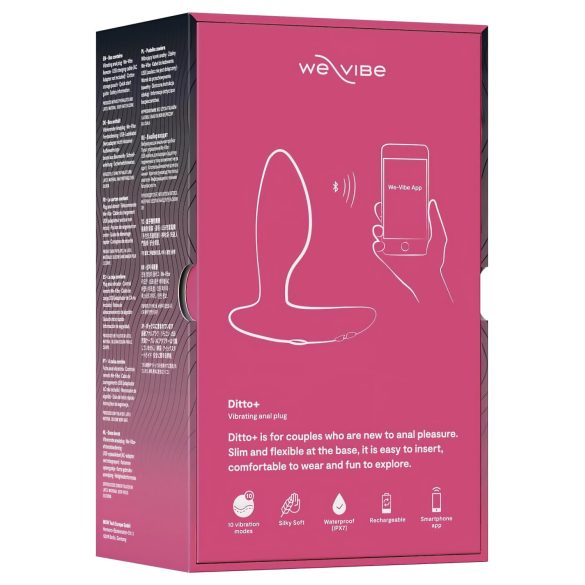 We-Vibe Ditto+ - slimme, oplaadbare anale vibrator (roze)