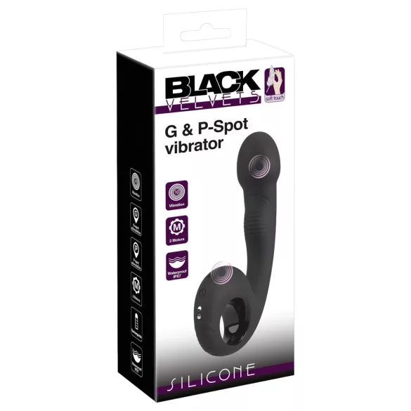Black Velvets - G-spot en P-spot vibrator - zwart