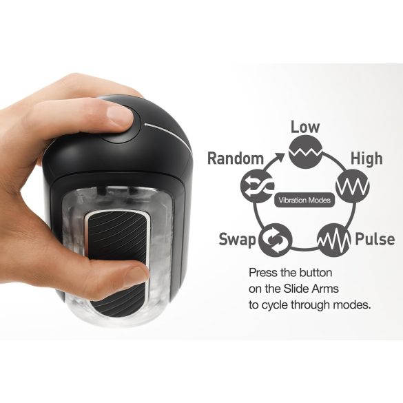 TENGA Flip Zero - krachtige masturbator (zwart)