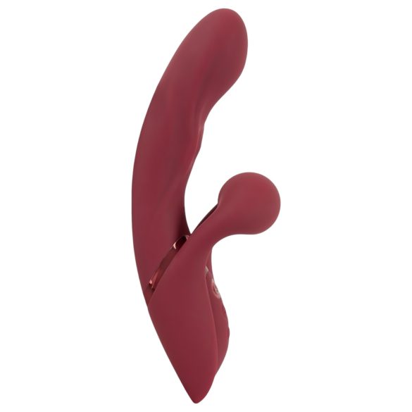 Javida 2-Functie Rabbit - oplaadbare clitorisstimulerende vibrator (rood)