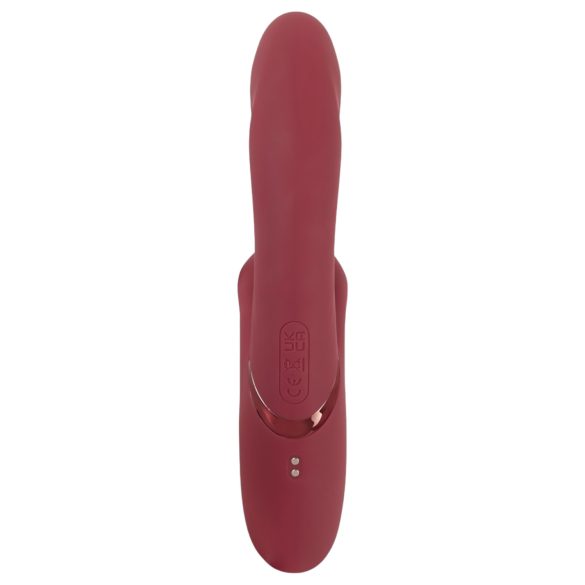 Javida 2-Functie Rabbit - oplaadbare clitorisstimulerende vibrator (rood)