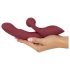 Javida 2-Functie Rabbit - oplaadbare clitorisstimulerende vibrator (rood)