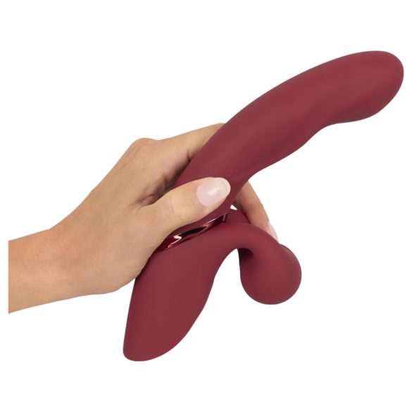 Javida 2-Functie Rabbit - oplaadbare clitorisstimulerende vibrator (rood)