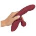 Javida 2-Functie Rabbit - oplaadbare clitorisstimulerende vibrator (rood)