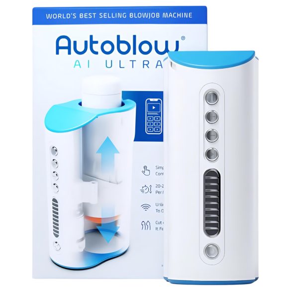 Autoblow A.I. Ultra - netgevoede super mond masturbator (wit)