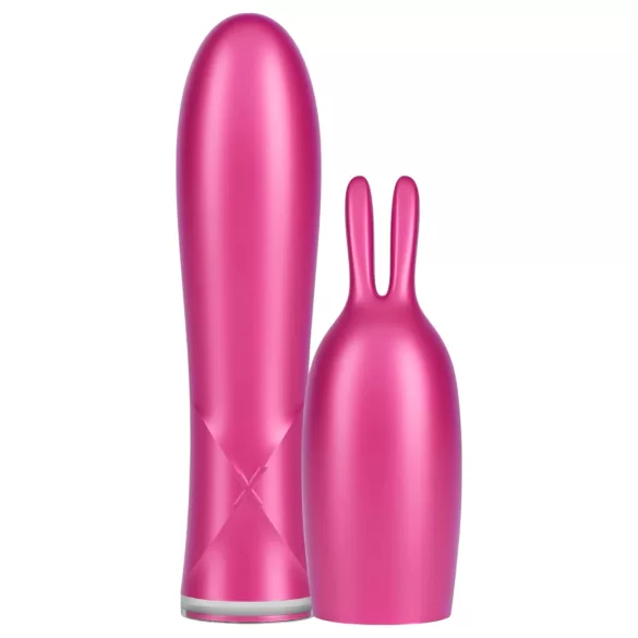 Durex Tease & Vibe - mini vibrator met konijn oplaatsstuk - pink